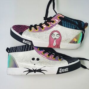 Disney Nightmare Before‎ Christmas Jack & Sally Sneakers Size 10 Halloween